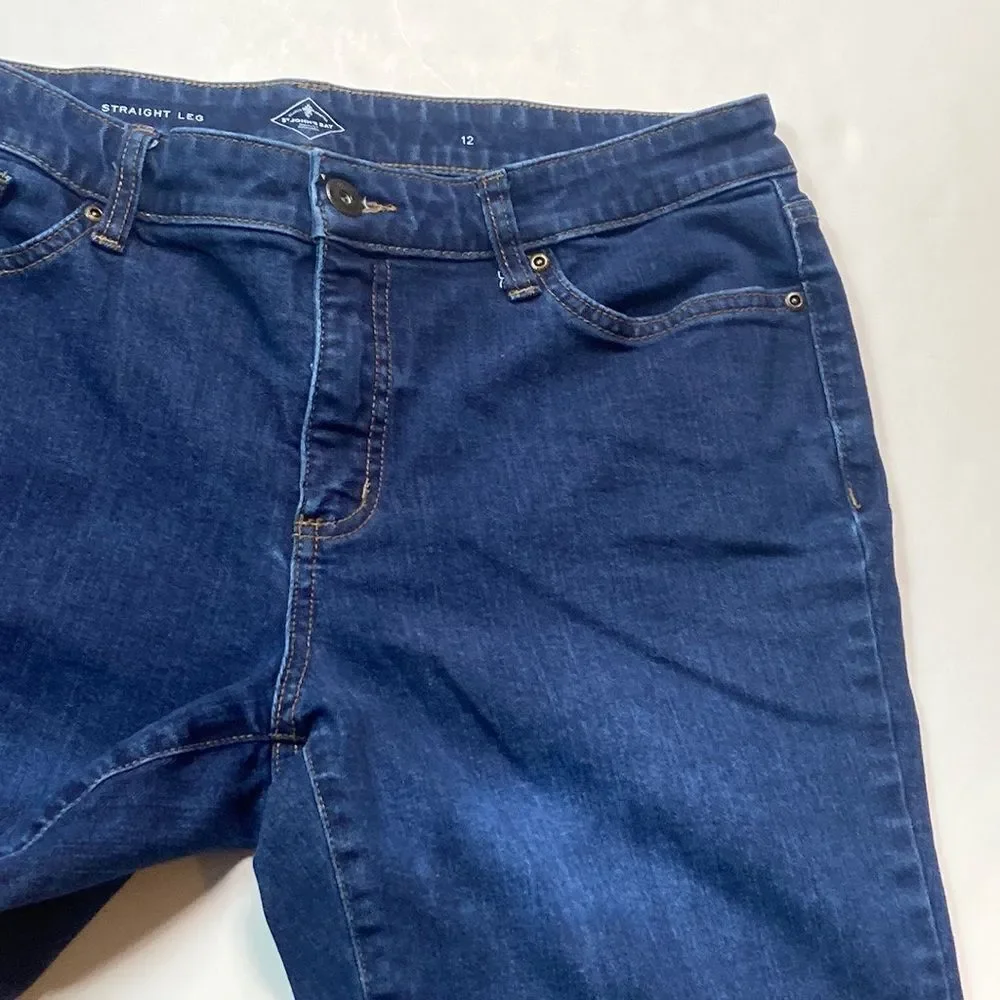 10/$50 St Johns By Quality Apparel Straight Leg Women Jeans Size 12